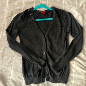 Cardigan with Sequined Shoulders